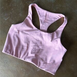 Coral Pink Racerback Sports Bra